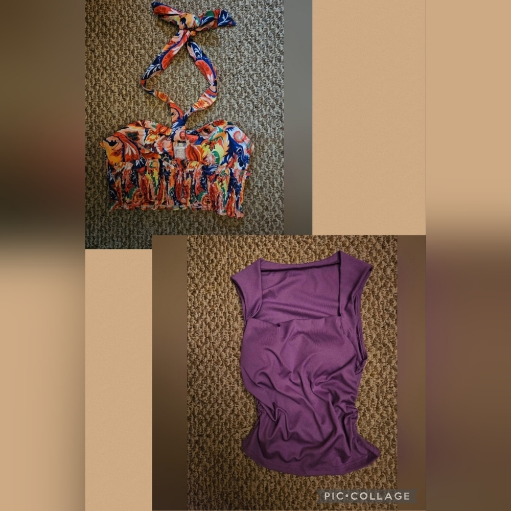 Vibrant Summer Tops - Set Of Two